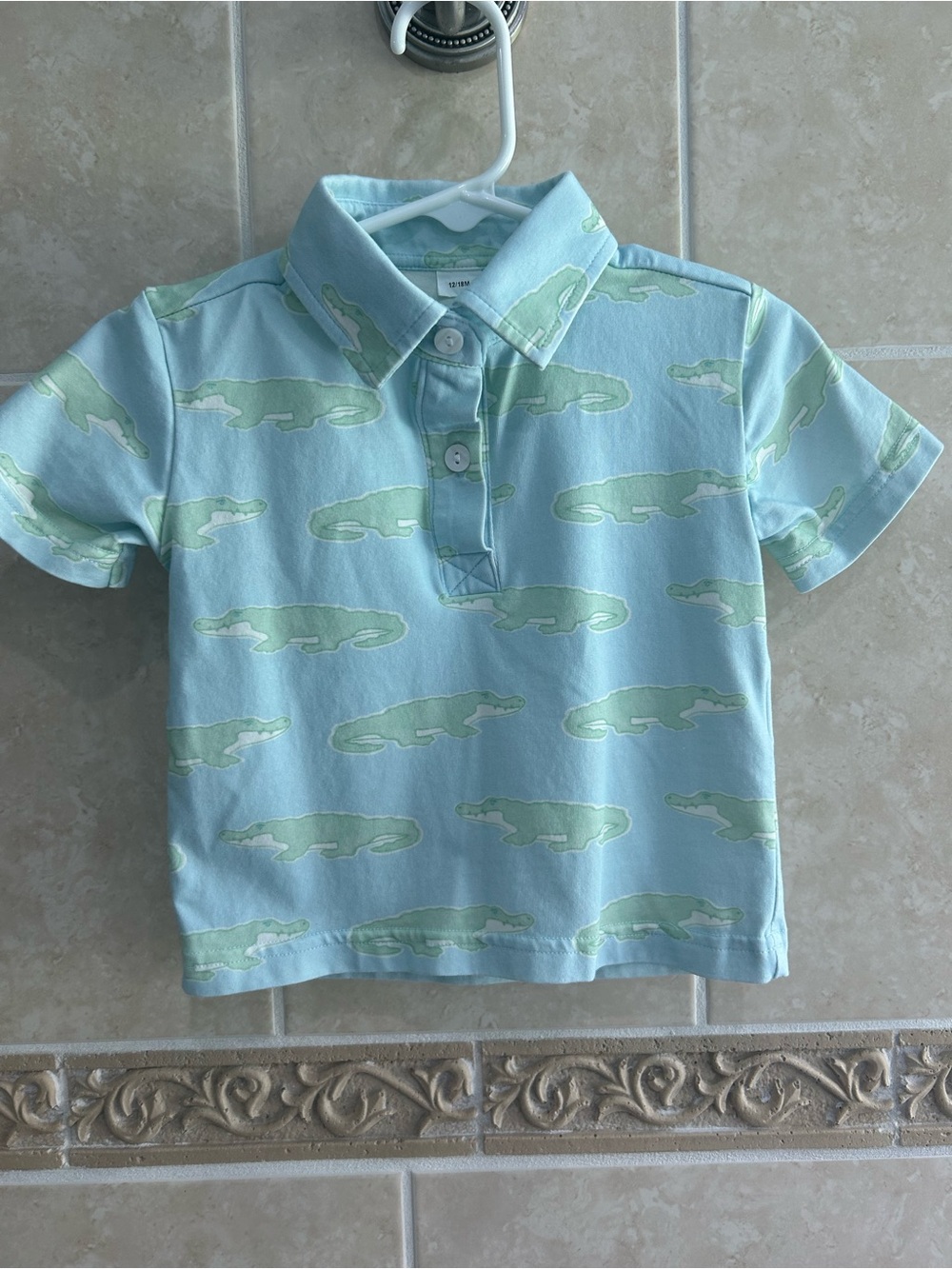 The Seaside Proper knit Alligator fishing style shirt